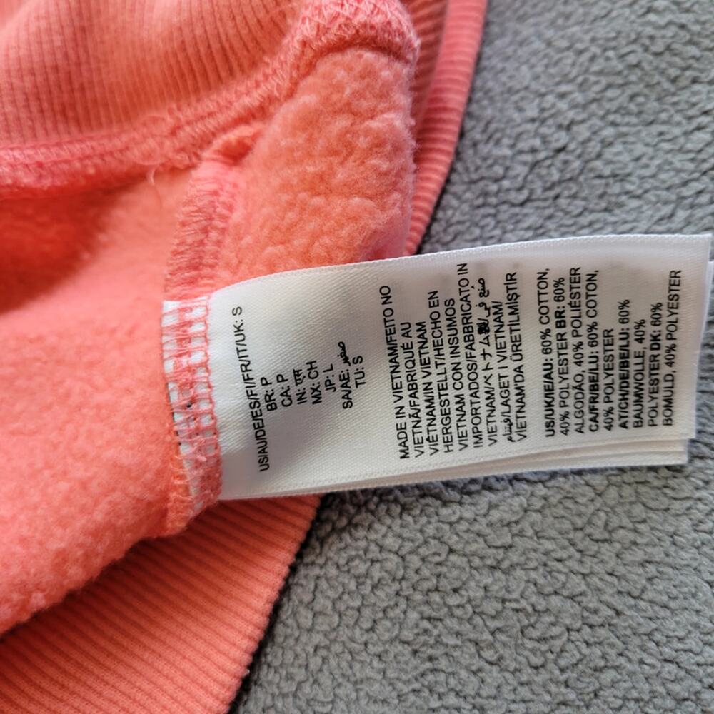 AMAZON BASICS Womens Small Pink Crew Neck Sweater Cross Stitch Detail - Picture 11 of 12